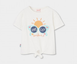 Boboli Palm Beach 333065/1111 - Тениска с къс ръкав, момиче, 2-8 г.