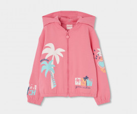 Boboli Palm Beach 333087/3912 - Лятно яке с качулка и цип, момиче, 2-8 г.