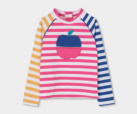 Boboli Apple Game 343189/9811 - Тениска ликра с дълъг ръкав, момиче, 2-8 г.