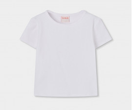 Boboli Basic 493039/1100 - Тениска с къс ръкав, момиче, 2-8 г.