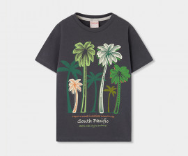 Boboli Palm Tree 513111/8116 - Тениска с къс ръкав, момче, 2-8 г.