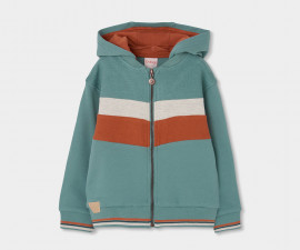 Boboli Hop&Jump 533146/4729 - Суитшърт с качулка и цип, момче, 2-8 г.