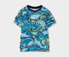 Boboli Big Oceans 543103/9868 - Тениска с къс ръкав, момче, 2-8 г.