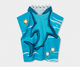 Boboli Big Oceans 543192/4625 - Хавлиено пончо с качулка, момче, S-M