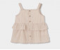 Boboli Natural Glam 723013/9797 - Топ с къдрици вискоза и лен, момиче, 4-8 г. thumb 2