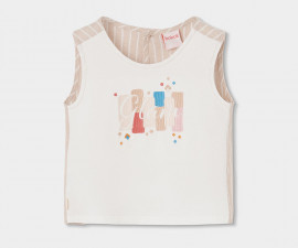 Boboli Natural Glam 723035/1111 - Потник вискоза и лен, момиче, 4-8 г.