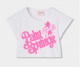 Boboli Paradise Birds 443067/1100 - Тениска с къс ръкав, момиче, 2-8 г.