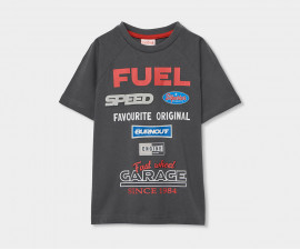 Boboli Dad's Garage 603076/8116 - Тениска с къс ръкав, момче, 4-8 г.