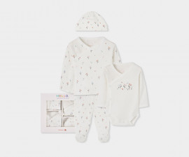 Boboli New Born Packs 104005/9922 - Комплект за изписване 4 части, момиче, 00-1 м., ръст: 44-56 см.