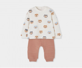 Boboli Little Owl 214007/9885 - Комплект блузка и панталон, момче, 6-18 м., ръст: 68-86 см.