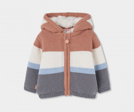 Boboli Little Owl 214096/7458 - Ватиран суитшърт с качулка и цип, момче, 6-18 м., ръст: 68-86 см.