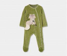 Boboli Nurture Nature 224075/4604 - Плющен гащеризон с ходило и цип, момче, 0-9 м., ръст: 50-74 см.