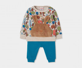 Boboli Enchanted Forest 234021/9889 - Комплект суитшърт с панталон, момче, 6-18 м., ръст: 68-86 см.
