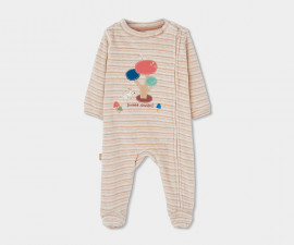 Boboli Enchanted Forest 234043/9890 - Плющен гащеризон с ходило и цип, унисекс, 0-9 м., ръст: 50-74 см.
