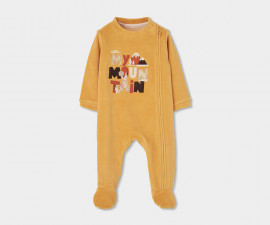 Boboli Sweet Squirrels 254078/1230 - Плющен гащеризон с ходило и цип, унисекс, 0-9 м., ръст: 50-74 см.