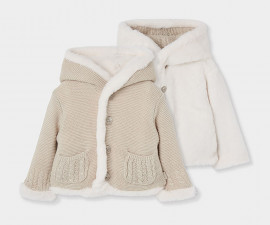 Boboli The Little Forest 804147/7425 - Двулицево палто с качулка, момче, 6-18 м., ръст: 68-86 см.