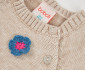 Boboli Winter Blooms 314008/7461 - Пуловер с апликации, момиче, 2-8 г., ръст: 92-128 см. thumb 3