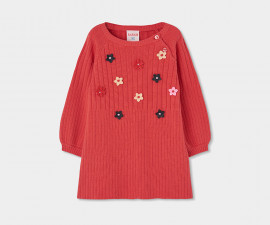 Boboli Preppy Girl 324133/3894 - Плетена рокля с дълъг ръкав, момиче, 2-8 г., ръст: 92-128 см.