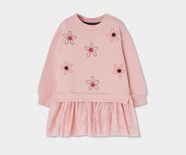Boboli Preppy Girl 324144/3864 - Комбинирана рокля с дълъг ръкав, момиче, 2-8 г., ръст: 92-128 см.