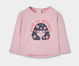 Boboli Preppy Girl 324177/3864 - Тениска с дълъг ръкав, момиче, 2-8 г., ръст: 92-128 см.