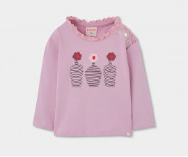 Boboli Rosewood Season 344102/3970 - Тениска с дълъг ръкав, момиче, 2-8 г., ръст: 92-128 см.