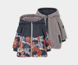 Boboli Bear Patrol 534158/9963 - Двулицево яке с качулка и цип, момче, 2-8 г., ръст: 92-128 см.