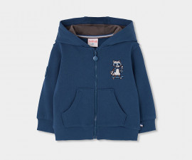 Boboli Urban Racoon 814069/2659 - Суитшърт с качулка и цип, момче, 2-8 г., ръст: 92-128 см.