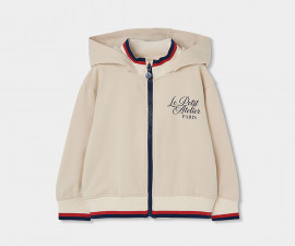 Boboli French Heart 404154/7464 - Суитшърт с качулка и цип, момиче, 7-10 г., ръст: 122-140 см.