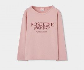 Boboli Peace Society 424033/3832 - Тениска с дълъг ръкав, момиче, 7-10 г., ръст: 122-140 см.