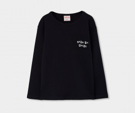Boboli Dark Chords 434001/890 - Тениска с дълъг ръкав, момиче, 7-10 г., ръст: 122-140 см.
