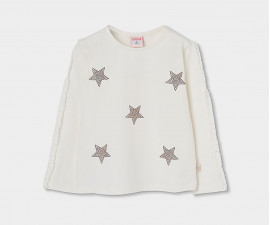 Boboli Twinkle Mood 784021/1111 - Тениска с дълъг ръкав, момиче, 6-10 г., ръст: 116-140 см.