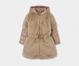 Boboli Twinkle Mood 784111/GOLD - Яке с качулка и цип, момиче, 6-10 г., ръст: 116-140 см.