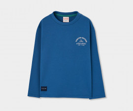 Boboli Retro College 844040/2572 - Тениска с дълъг ръкав, момче, 7-10 г., ръст: 122-140 см.