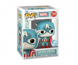 Funko Pop! 084437 - Marvel: Retro Reimagined - Captain America (Special Edition) #1319 Bobble
