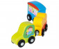 Дървена играчка за бебета трактор с ремарке Goki, с магнитно свързване 55862 thumb 2