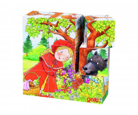 детска играчка дървени кубчета Приказка Goki