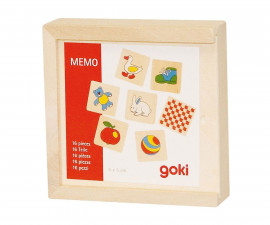 Игра за памет (мемори) Пади в дървена кутия Goki