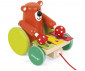 детска дървена играчка за дърпане Janod - Мечка с ксилофон Zigolos thumb 2