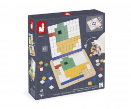 Образователна игра Janod - Мозайки: Симетрия и кодиране J05093