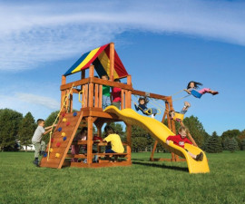 Детски център за игра навън Rainbow Playgrounds America - Treehouse