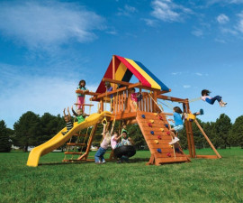 Детски център за игра навън Rainbow Playgrounds America - Jungle Gym