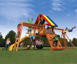 Детски център за игра навън Rainbow Playgrounds America - Palace