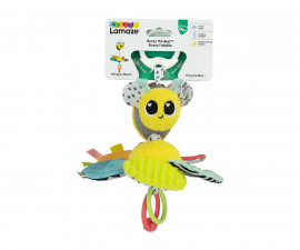 Мека, плюшена играчка за закачане на количка Lamaze, жужаща пчеличка L27495 