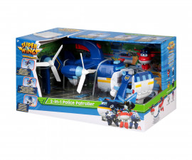 Super Wings 740834 - Supercharge 2 In 1 Police Patroller